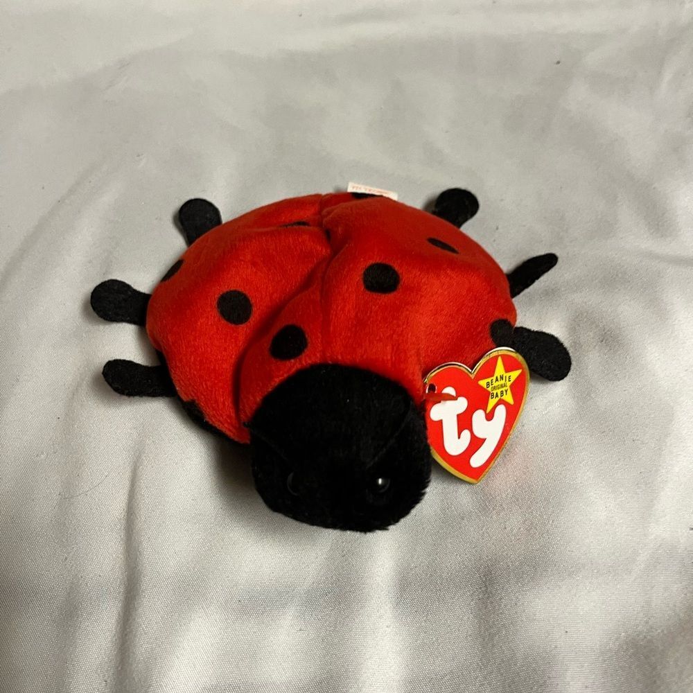 Ty Red and Black Ladybug Plush